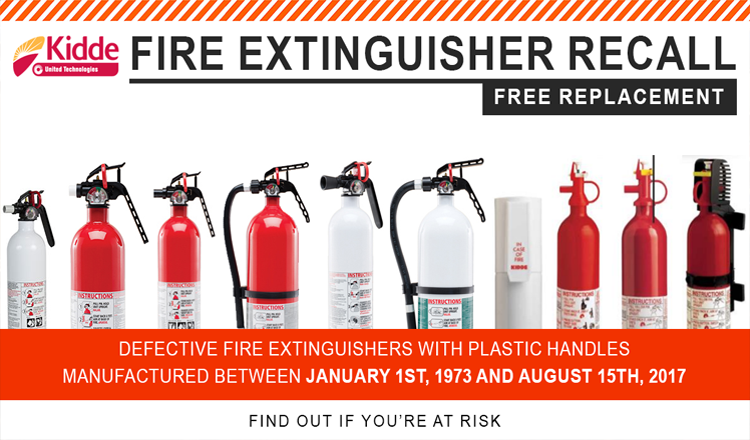 Kidde Fire Extinguisher Recall and Free Replacement