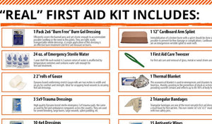 How To Build Your Own “Real” First Aid Kit: First aid kit contents list and their uses (with pictures)