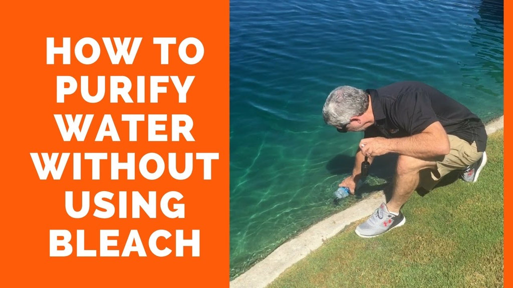 How to purify questionable drinking water – without using bleach