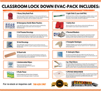 Classroom Emergency Lockdown and Earthquake Evacuation Kit