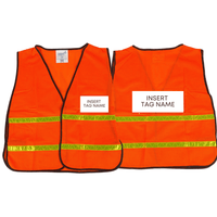 Safety Vest with Clear Legend Panels